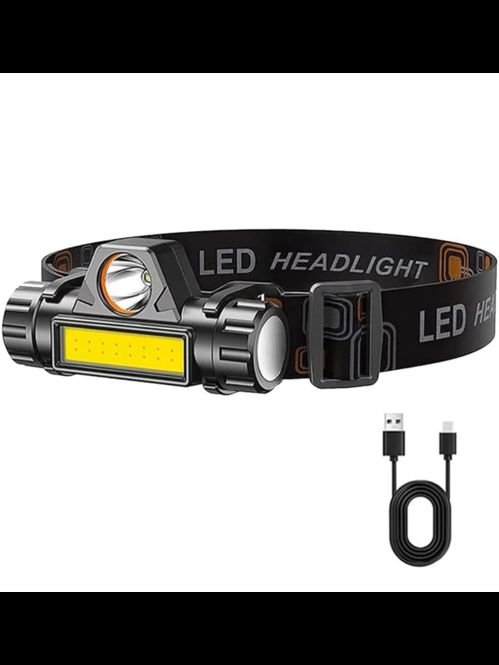 Linterna frontal LED recargable